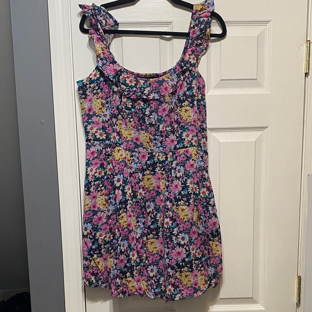 GAP Multicolor Floral Mini Bubblehem Dress - NWT